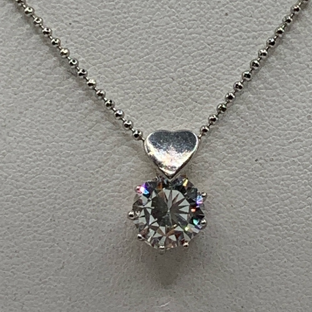 Silver Heart Pendant Necklace
